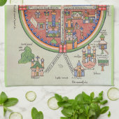 Frieden in Jerusalem-Geschirrtuch Handtuch (Gefaltet)