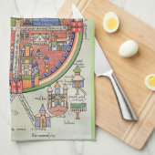 Frieden in Jerusalem-Geschirrtuch Handtuch (Viertel Falte)