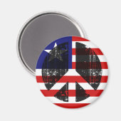 Frieden in Liberia Magnet (Vorderseite/Rückseite)