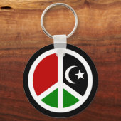 Frieden in Libyen Schlüsselanhänger (Vorderseite)