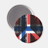 Frieden in Norwegen Magnet (Vorderseite/Rückseite)