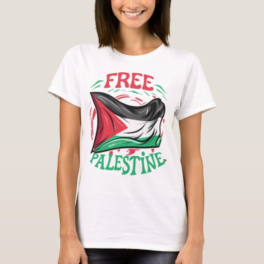 Frieden in Palästina Gaza Jerusalem T-Shirt (Vorderseite)