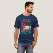Frieden in Palästina Gaza Jerusalem T-Shirt (Vorne ganz)