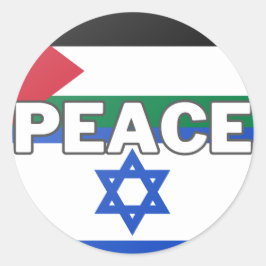 Frieden in Palästina - Israel Runder Aufkleber