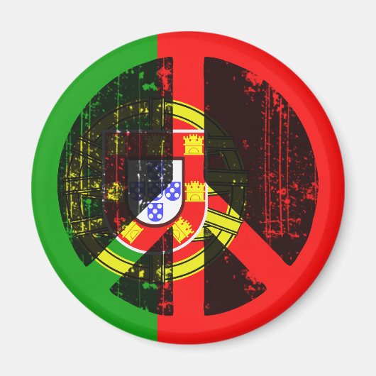 Frieden in Portugal Magnet (Vorne)