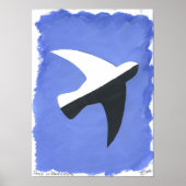 Frieden in Schwarz und Weiß Poster (Vorne)