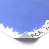 Frieden in Schwarz und Weiß Poster (Ecke)