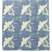 FRIEDEN in Sprachen - Farbduschvorhang Duschvorhang (Vorderseite)