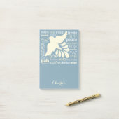 FRIEDEN in Sprachen individuelle Name Post-It-Note Post-it Klebezettel (Auf Schreibtisch)