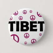 Frieden in Tibet Button (Vorderseite)
