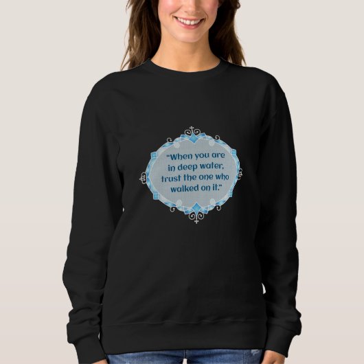 Frieden in tiefen Gewässern Sweatshirt (Vorderseite)