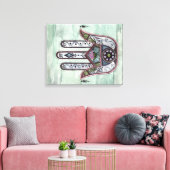 Frieden in unseren Händen Leinwanddruck (Insitu (Wohnzimmer))