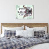 Frieden in unseren Händen Leinwanddruck (Insitu (Schlafzimmer))