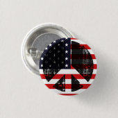 Frieden in USA Button (Vorne & Hinten)