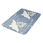 FRIEDEN in vielen Sprachen für Farbbadematten Badematte (Schrägansicht)