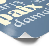 FRIEDEN in vielen Sprachen Poster (Ecke)