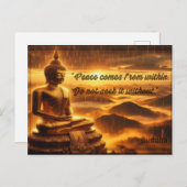 Frieden innerhalb der Postkarte (Vorne/Hinten)