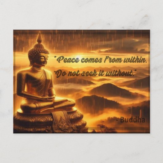 Frieden innerhalb der Postkarte (Vorderseite)