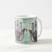 Frieden innerhalb unserer Hände Kaffeetasse (VorderseiteRechts)