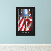 Frieden: Inspiration Zitat 1 Leinwanddruck (Insitu (Holzboden))