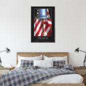 Frieden: Inspiration Zitat 1 Leinwanddruck (Insitu (Schlafzimmer))