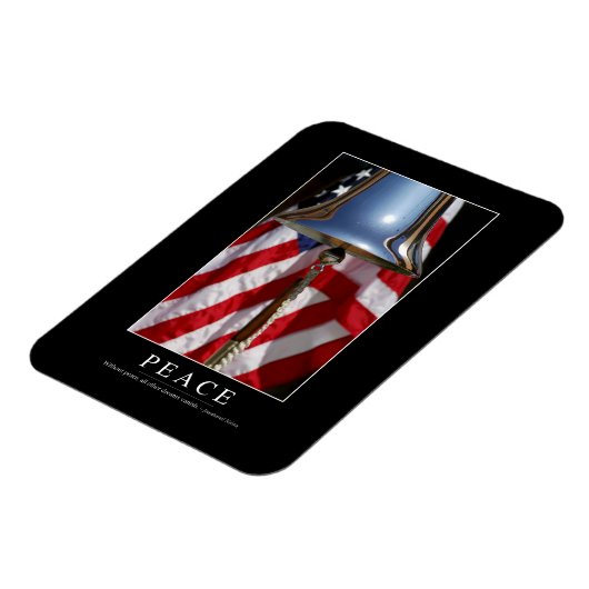 Frieden: Inspiration Zitat 1 Magnet (Linke Seite)