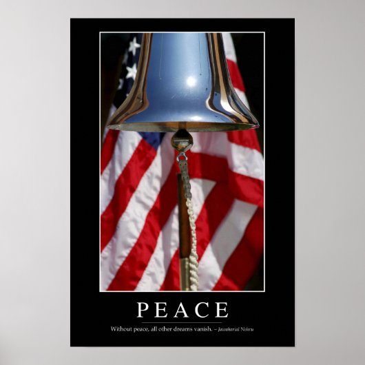 Frieden: Inspiration Zitat 1 Poster (Vorne)