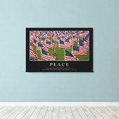 Frieden: Inspiration Zitat 2 Leinwanddruck (Insitu (Holzboden))