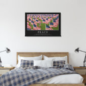 Frieden: Inspiration Zitat 2 Leinwanddruck (Insitu (Schlafzimmer))