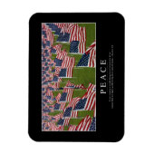 Frieden: Inspiration Zitat 2 Magnet (Vertikal)