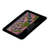 Frieden: Inspiration Zitat 2 Magnet (Linke Seite)