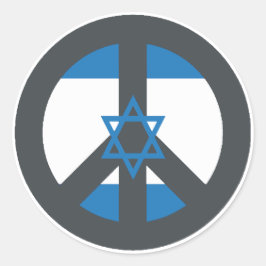 Frieden Israel Runder Aufkleber