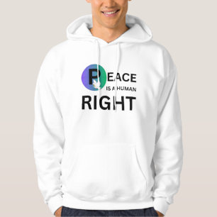 Frieden ist ein Menschenrecht Tauben- und Erdsym Hoodie