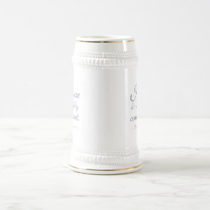 Frieden ist ein tägliches Bekenntnis Bierglas