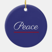 Frieden ist gut keramik ornament (Hinten)