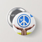 Frieden ist in unseren Händen Button (Vorne & Hinten)