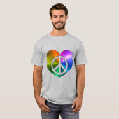 Frieden ist Liebe ist Frieden T-Shirt (Vorne ganz)