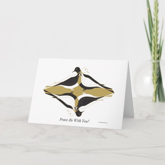 Frieden ist mit Ihnen! Feiertagskarte (Vorderseite)