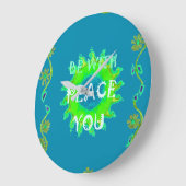 Frieden ist mit Ihnen immer Große Wanduhr (Winkel)