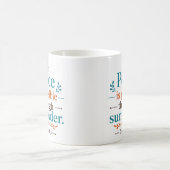 Frieden ist möglich durch Hingabe Bibelvers Kaffeetasse (Mittel)