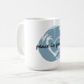 Frieden ist möglich kaffeetasse (Vorderseite Links)