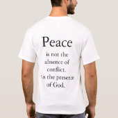 Frieden ist nicht T-Shirt (Rückseite)