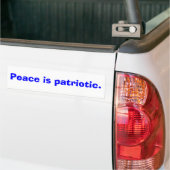 Frieden ist patriotisch autoaufkleber (Auf Lkw)