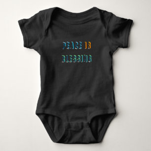 Frieden ist segnen baby strampler
