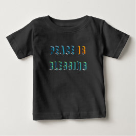 Frieden ist segnen baby t-shirt