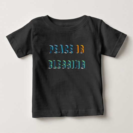 Frieden ist segnen baby t-shirt (Vorderseite)