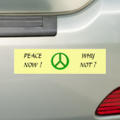 FRIEDEN JETZT! - Autoaufkleber (Auf Auto)