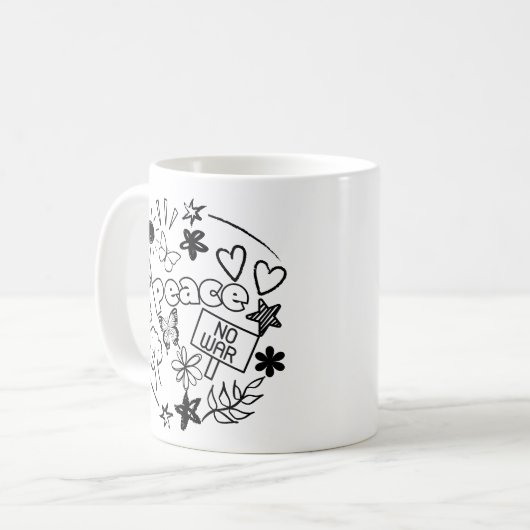 Frieden Kaffeetasse (Vorderseite Links)