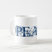 Frieden Kaffeetasse (Vorderseite Links)