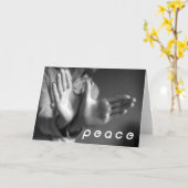 Frieden Karte (Gelbe Blume)